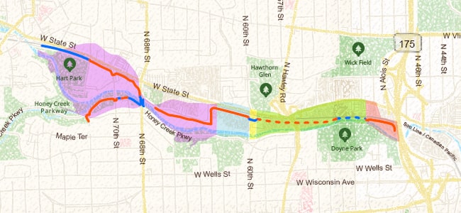 map of western milwaukee