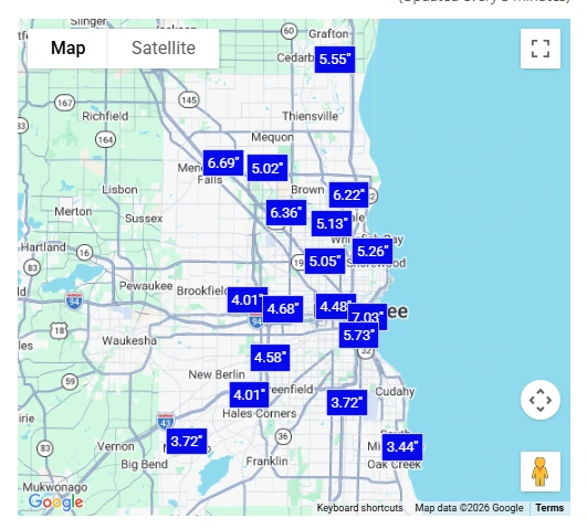 rain gauge map