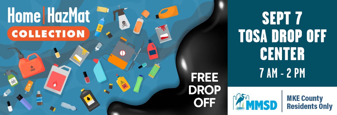 MMSD Household Hazardous Waste Collection tosa drop off graphic
