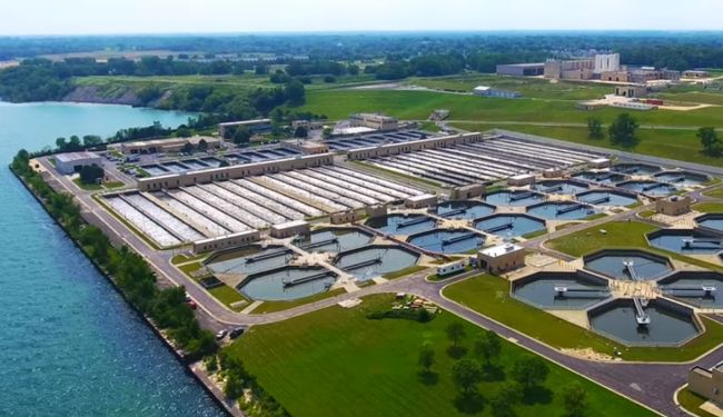 MMSD water facility aerial view