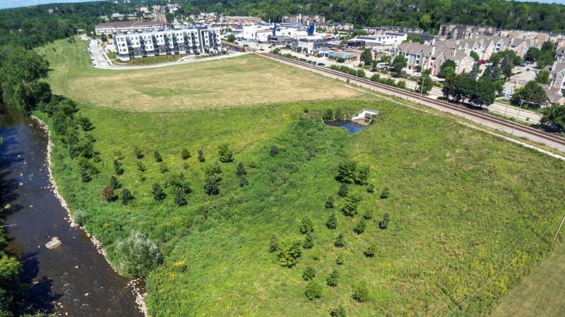 aerial of schoonmaker creek