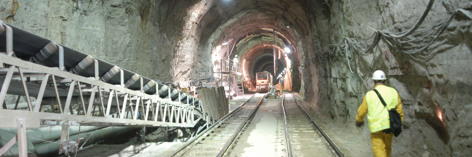workers inspecting the deep tunnel in milwaukee
