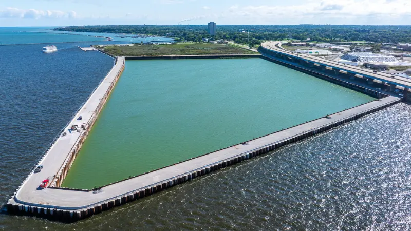 drone of dredged material management facility 2026