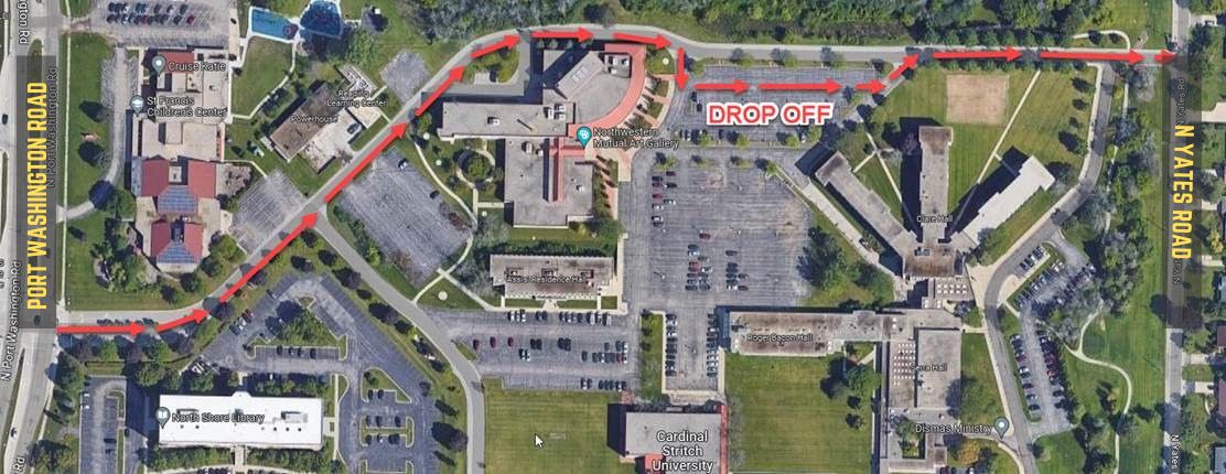 birdseye view of cardinal stritch HHW map