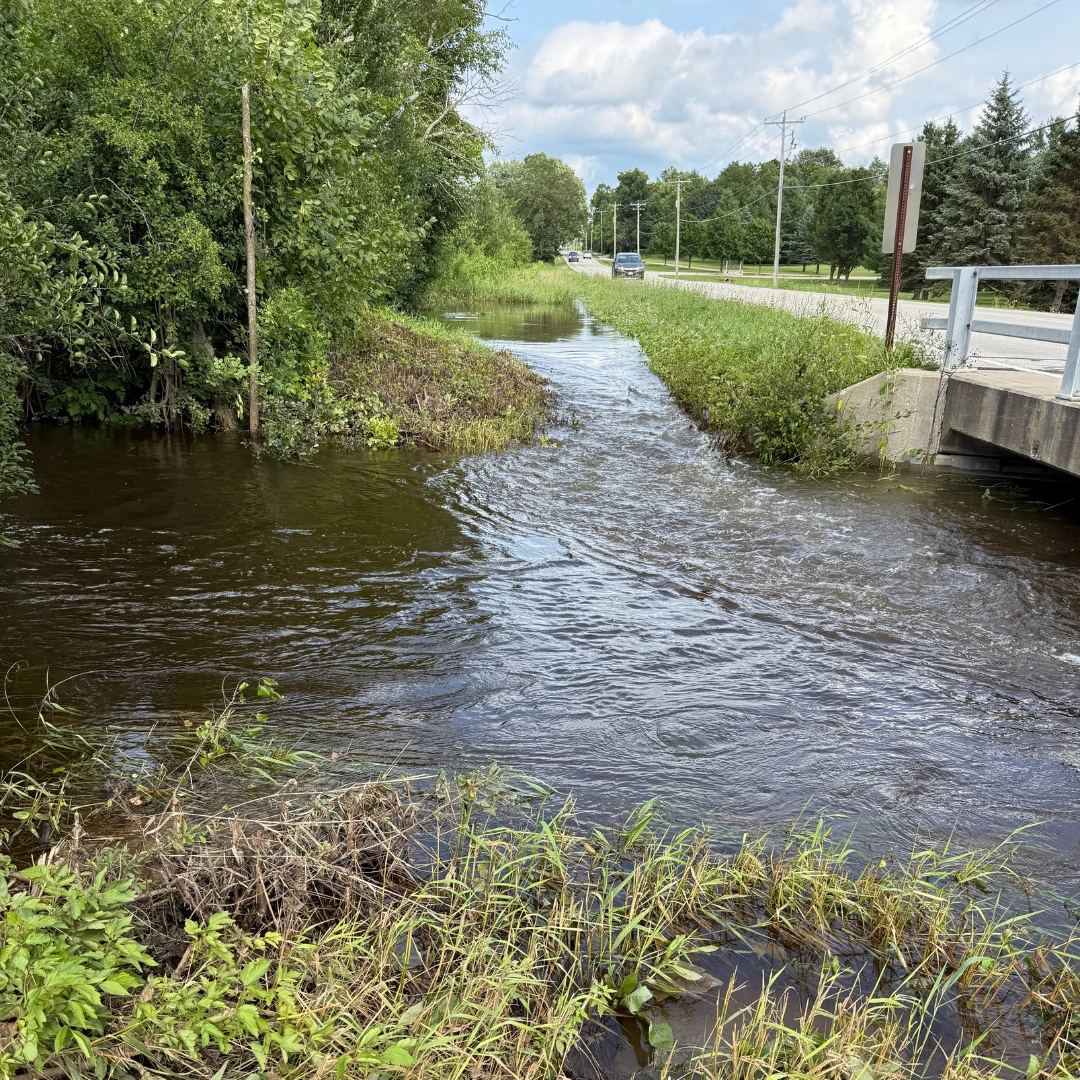 greenseams water in ditch