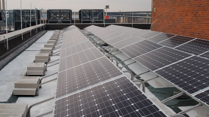 solar panels on mmsd roof top