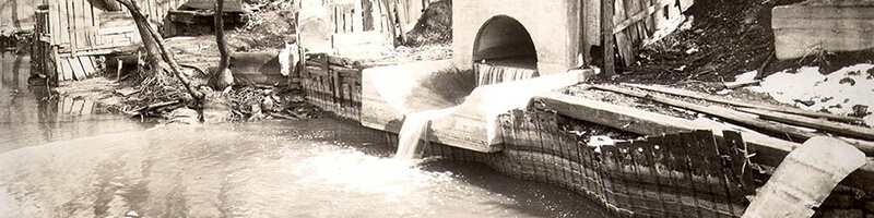 sewer construction in 1931