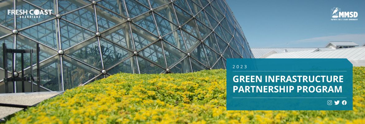 green roof at domes and green infrastructure partnership program 2023