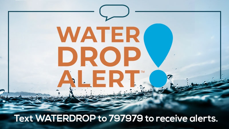 water drop alert logo