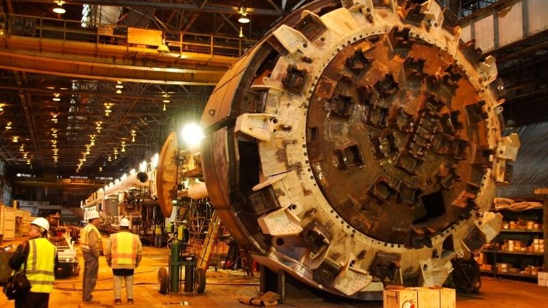 milwaukee deep tunnel boring machine works on the deep tunnel