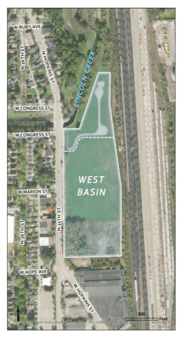 map of the west basin stormwater management project