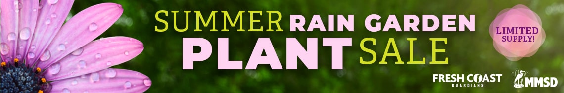 summer rain garden plant sale graphic