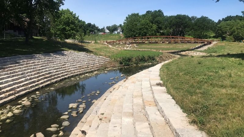 Pulaski Park Concrete Removal After