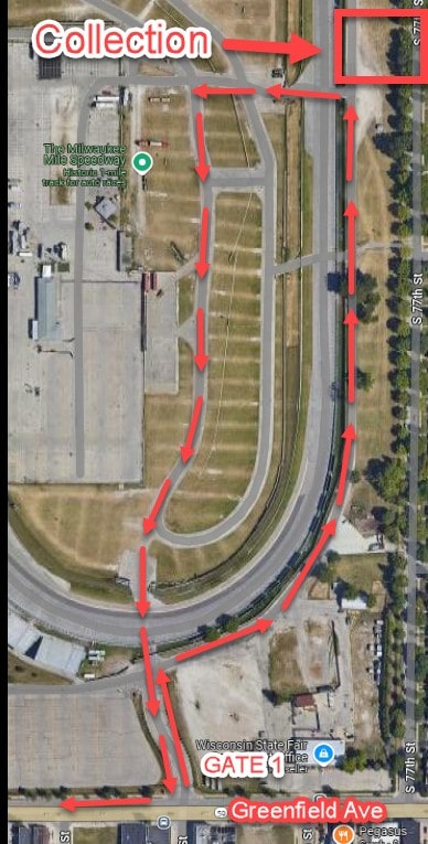 Home Hazmat drop off at WI State Fair Park, West Allis, WI map - Gate G1