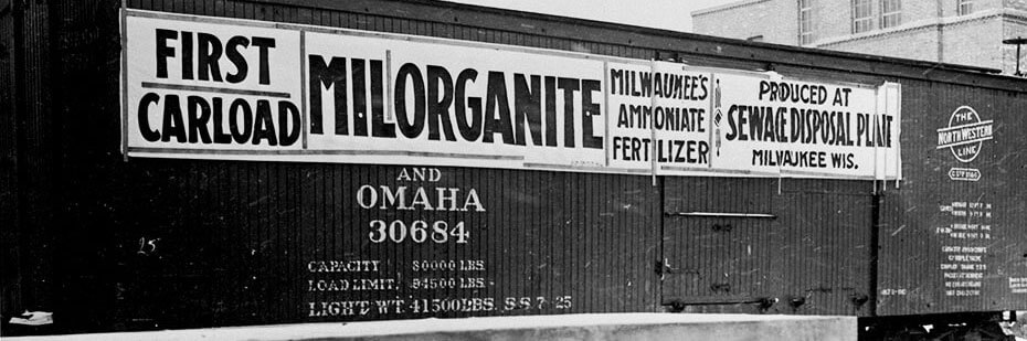 1926 rail car of milorganite