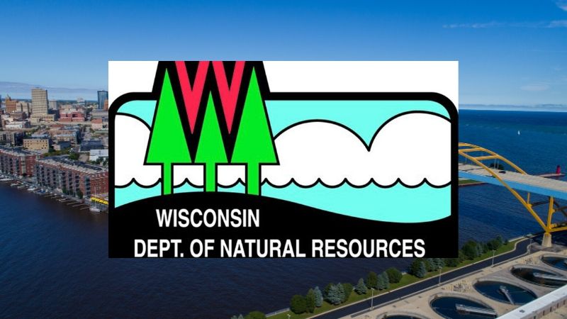 wisconsin DNR logo on lake michigan