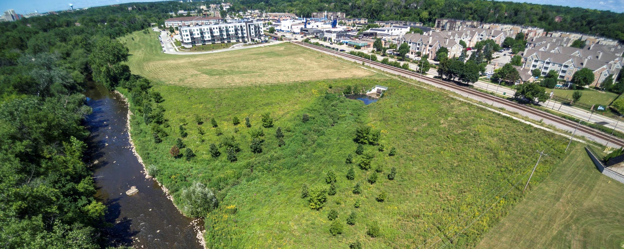 aerial of schoonmaker creek 